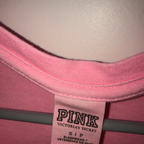 PINK v-neck sleep shirt - Picture 2 of 2